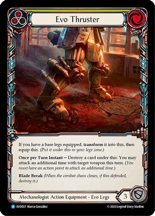 Evo Thruster [EVO037] (Bright Lights)  Cold Foil Flesh And Blood Single Flesh And Blood   