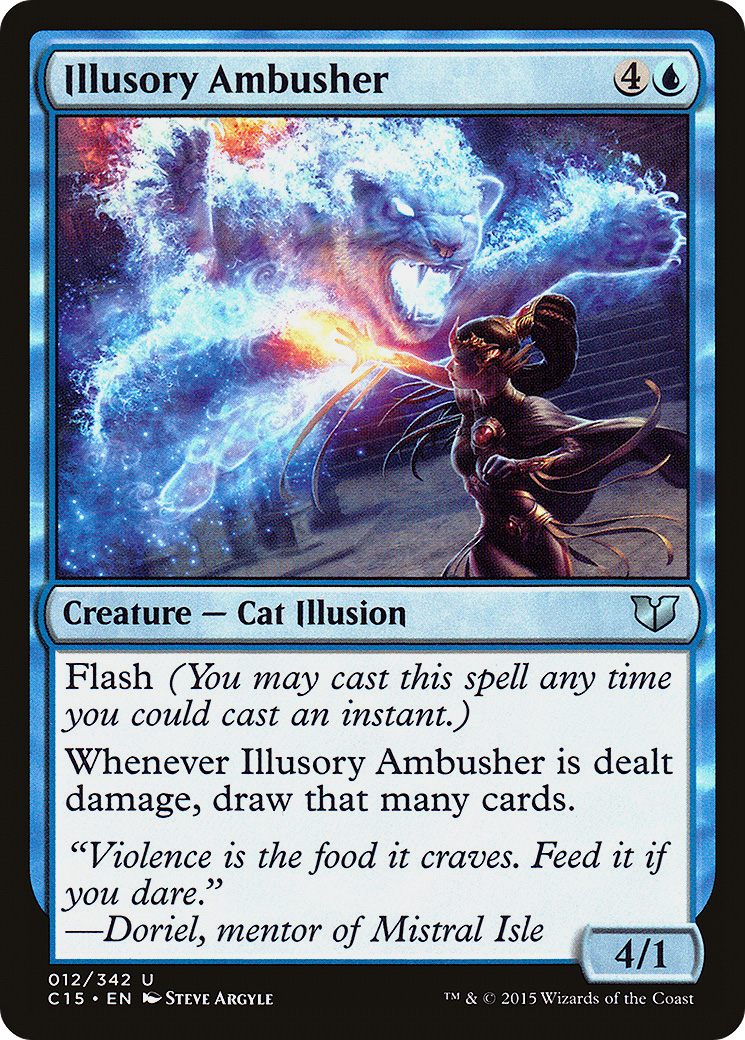 Illusory Ambusher (C15-012) [Commander 2015] MTG Single Wizards of the Coast