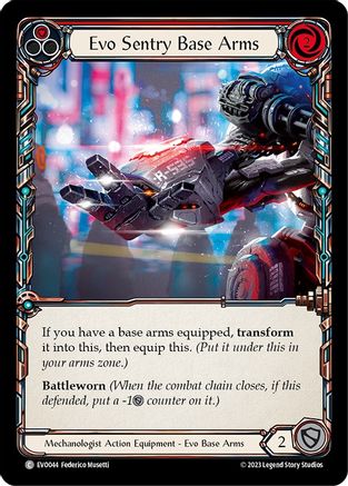 Evo Sentry Base Arms [EVO044] (Bright Lights)  Cold Foil Flesh And Blood Single Flesh And Blood   