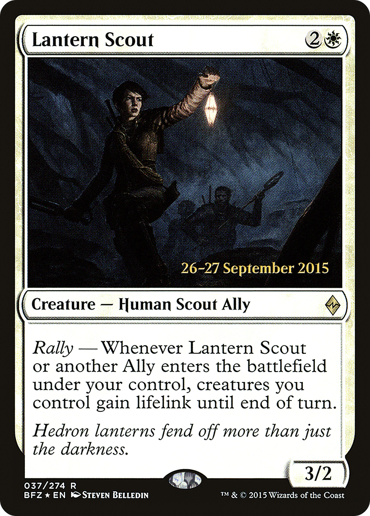 Lantern Scout (PRE-037) [Battle for Zendikar Promos] Foil MTG Single Wizards of the Coast
