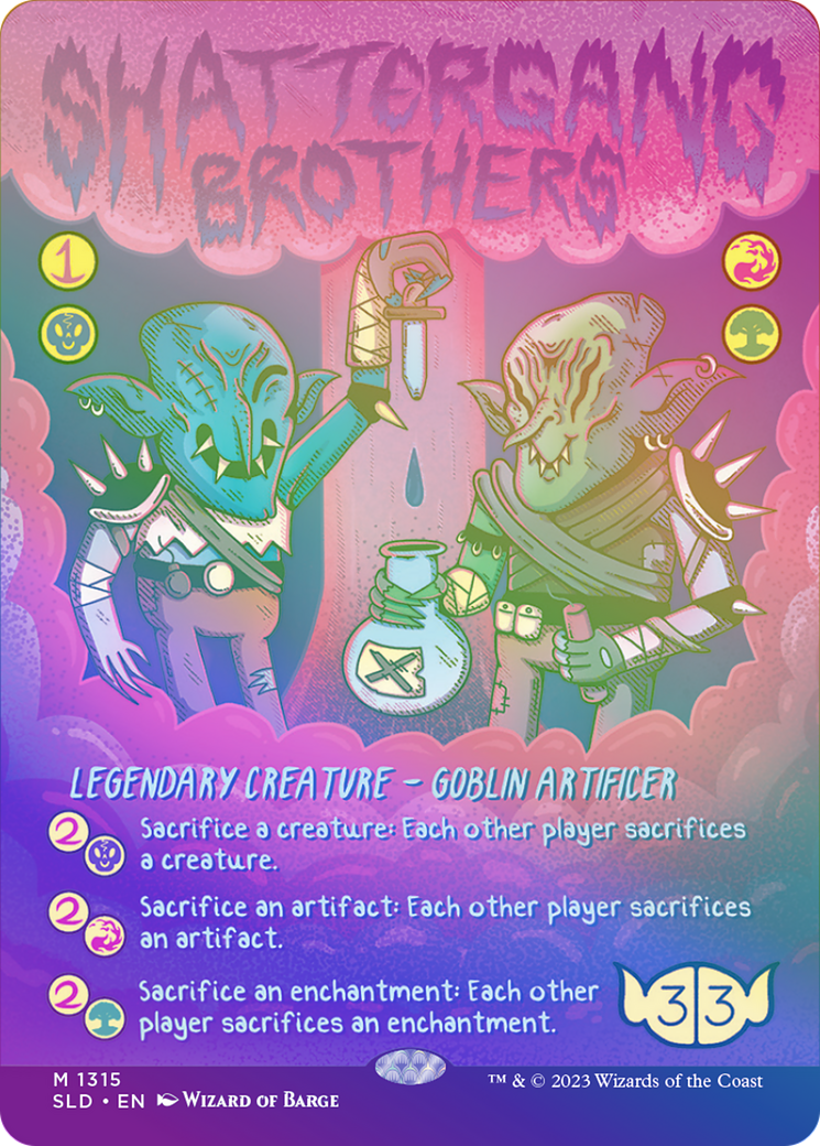 Shattergang Brothers (SLD-1315★) [Secret Lair] Drop (Borderless) Foil MTG Single Wizards of the Coast