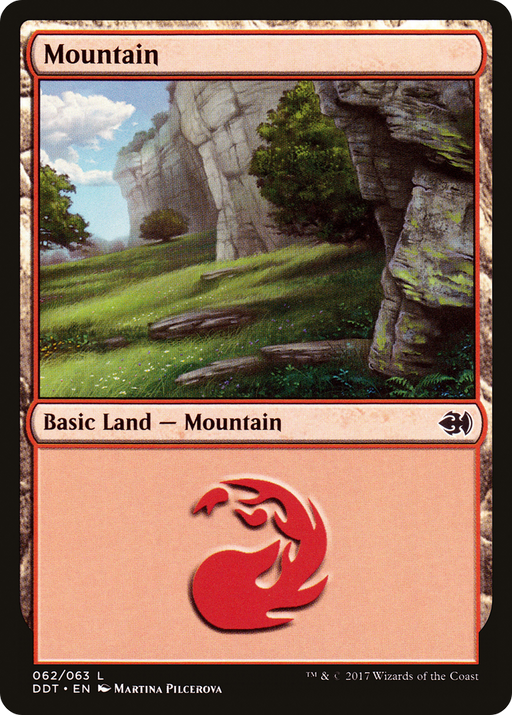 Mountain (62) (DDT-062) [Misc] Duel Decks: Merfolk vs. Goblins MTG Single Wizards of the Coast