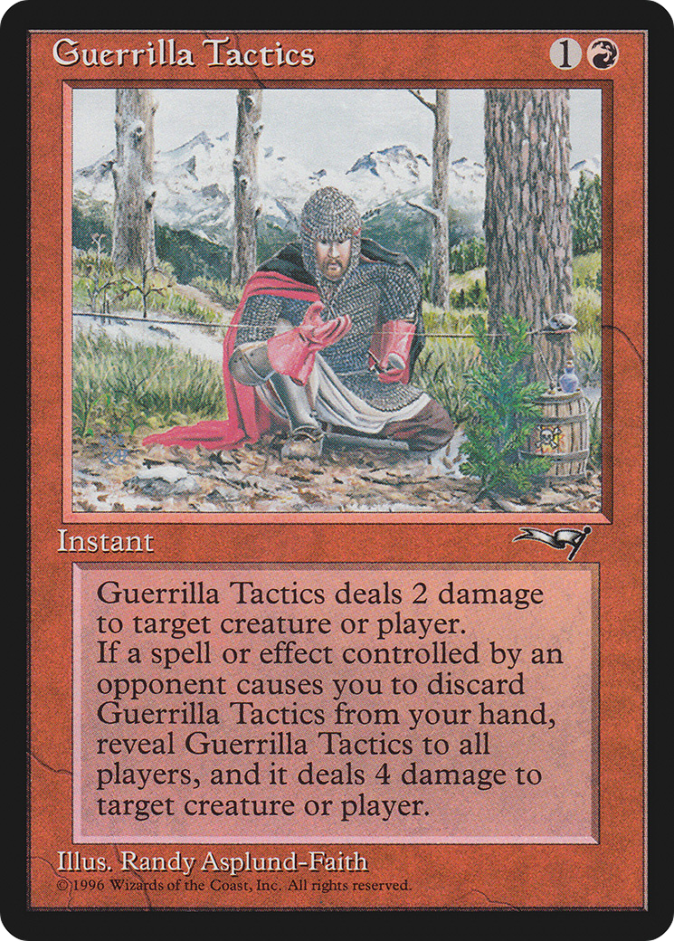 Guerrilla Tactics (ALL-74A) [Alliances] MTG Single Wizards of the Coast