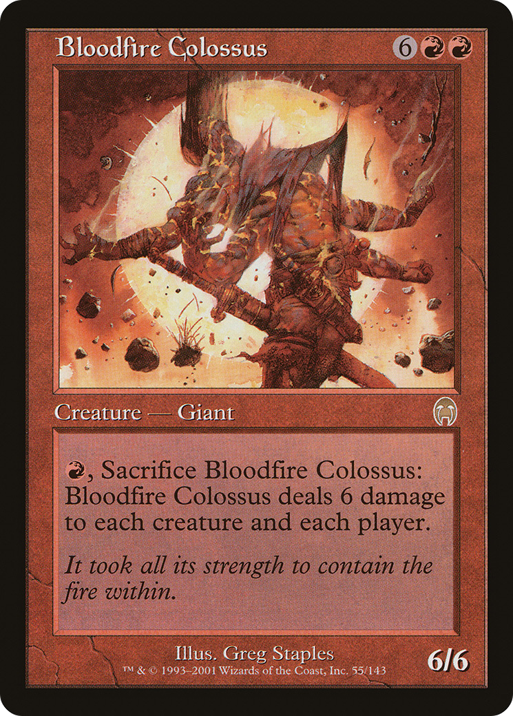 Bloodfire Colossus (APC-055) [Apocalypse] MTG Single Wizards of the Coast