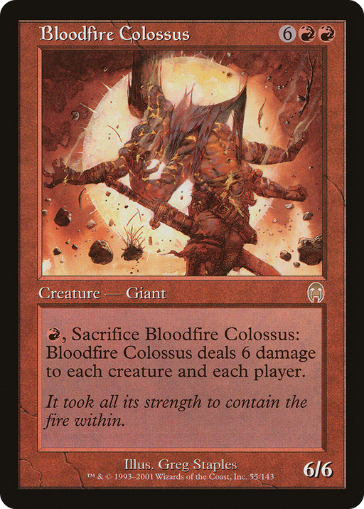 Bloodfire Colossus (APC-055) [Apocalypse] MTG Single Wizards of the Coast