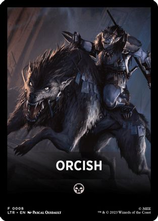 Orcish Theme Card (LTR-008) [The Lord of the Rings: Tales of Middle-earth] MTG Single Wizards of the Coast