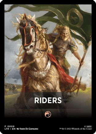 Riders Theme Card (LTR-009) [The Lord of the Rings: Tales of Middle-earth] MTG Single Wizards of the Coast