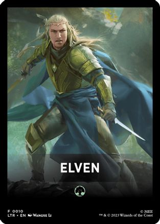 Elven Theme Card (LTR-010) [The Lord of the Rings: Tales of Middle-earth] MTG Single Wizards of the Coast