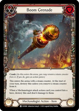 Boom Grenade (Red) [EVO084] (Bright Lights) Flesh And Blood Single Flesh And Blood   