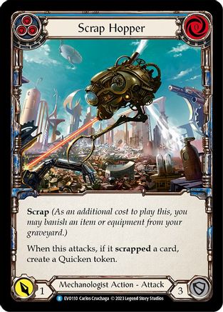 Scrap Hopper (Blue) [EVO110] (Bright Lights) Flesh And Blood Single Flesh And Blood   