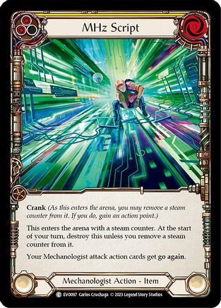 MHz Script [EVO097] (Bright Lights)  Rainbow Foil Flesh And Blood Single Flesh And Blood   