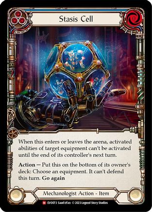 Stasis Cell [EVO073] (Bright Lights)  Rainbow Foil Flesh And Blood Single Flesh And Blood   