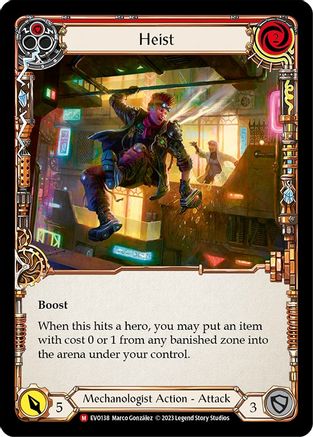 Heist [EVO138] (Bright Lights)  Rainbow Foil Flesh And Blood Single Flesh And Blood   