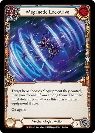 Meganetic Lockwave [EVO143] (Bright Lights)  Rainbow Foil Flesh And Blood Single Flesh And Blood   