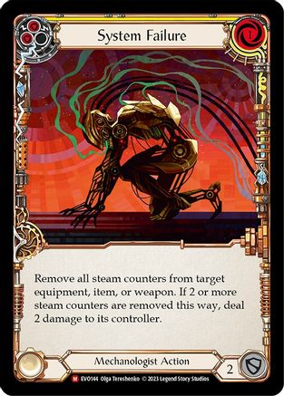 System Failure [EVO144] (Bright Lights)  Rainbow Foil Flesh And Blood Single Flesh And Blood   