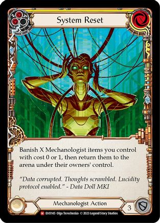 System Reset [EVO145] (Bright Lights)  Rainbow Foil Flesh And Blood Single Flesh And Blood   