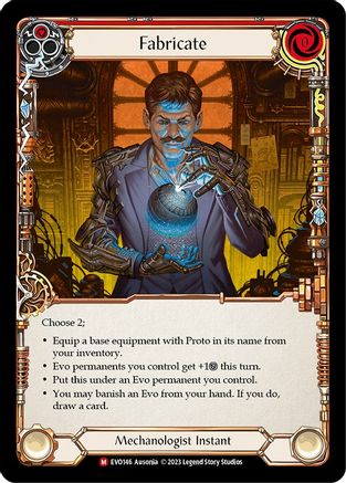 Fabricate [EVO146] (Bright Lights)  Rainbow Foil Flesh And Blood Single Flesh And Blood   