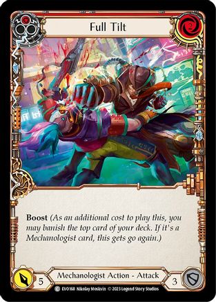 Full Tilt (Red) [EVO168] (Bright Lights)  Rainbow Foil Flesh And Blood Single Flesh And Blood   