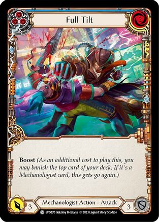 Full Tilt (Blue) [EVO170] (Bright Lights)  Rainbow Foil Flesh And Blood Single Flesh And Blood   