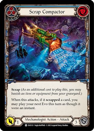 Scrap Compactor (Blue) [EVO131] (Bright Lights) Flesh And Blood Single Flesh And Blood   