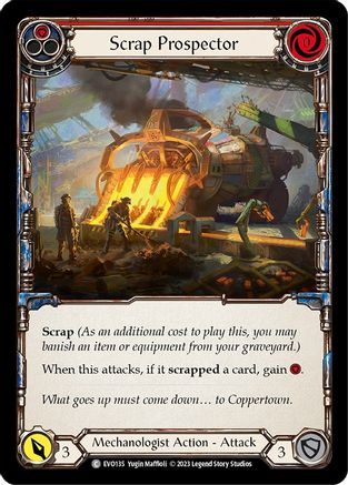 Scrap Prospector (Red) [EVO135] (Bright Lights) Flesh And Blood Single Flesh And Blood   
