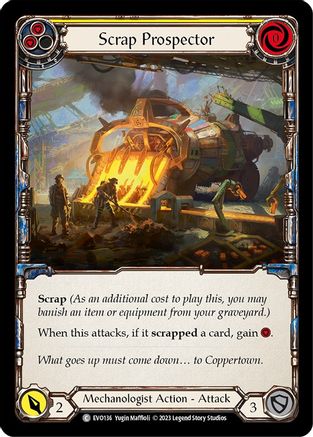 Scrap Prospector (Yellow) [EVO136] (Bright Lights) Flesh And Blood Single Flesh And Blood   