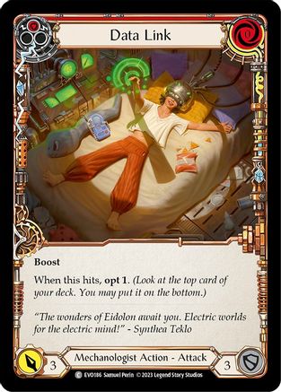 Data Link (Red) [EVO186] (Bright Lights) Flesh And Blood Single Flesh And Blood   