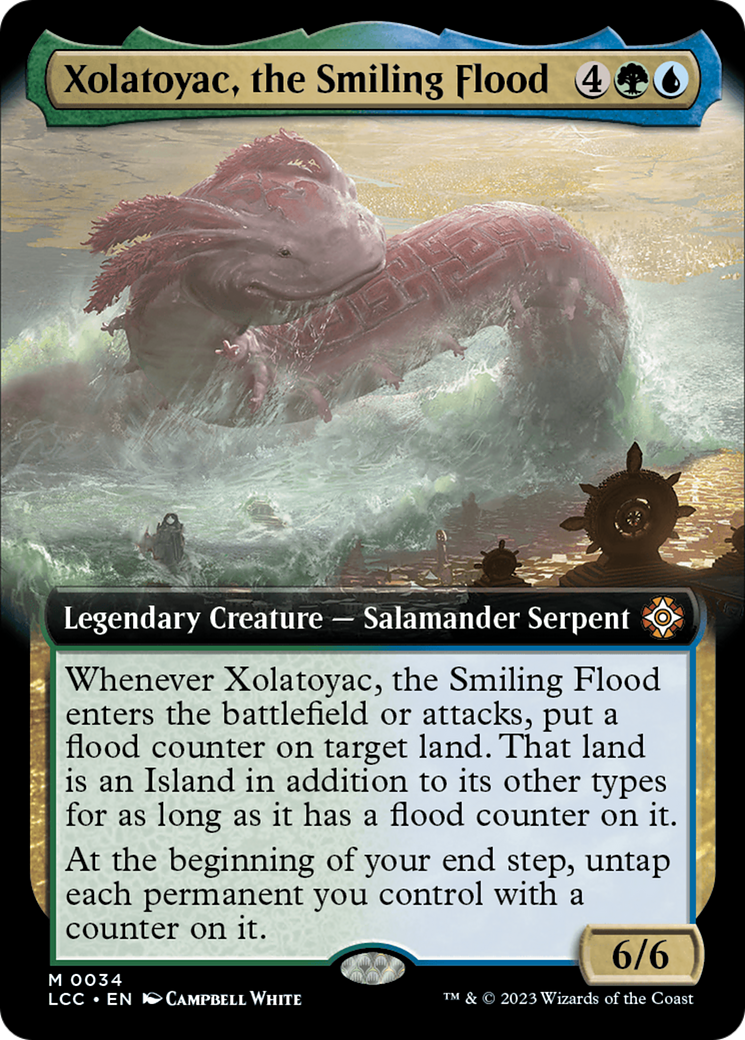Xolatoyac, the Smiling Flood (LCC-034) [The Lost Caverns of Ixalan Commander] (Extended Art) MTG Single Wizards of the Coast