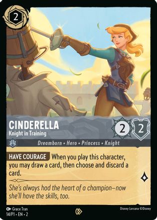 Cinderella - Knight in Training (14) [Disney Lorcana Promo Cards] Cold Foil Lorcana Single Disney