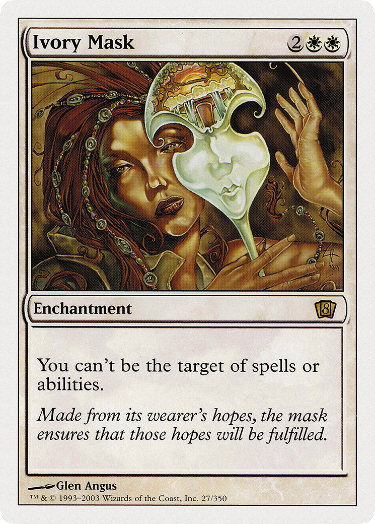 Ivory Mask (8ED-027) [8th Edition] MTG Single Wizards of the Coast