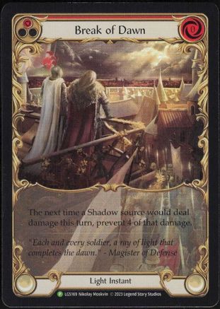 Break of Dawn (Red) [LGS169] (Promo)  Rainbow Foil Flesh And Blood Single Flesh And Blood   