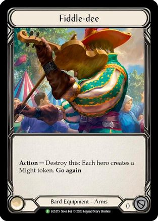 Fiddle-dee [LGS215] (Promo)  Rainbow Foil Flesh And Blood Single Flesh And Blood   