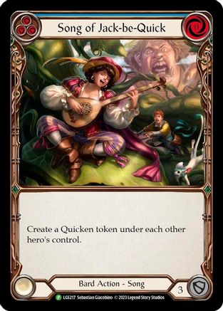 Song of Jack-be-Quick [LGS217] (Promo)  Rainbow Foil Flesh And Blood Single Flesh And Blood   
