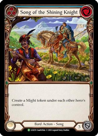 Song of the Shining Knight [LGS219] (Promo)  Rainbow Foil Flesh And Blood Single Flesh And Blood   