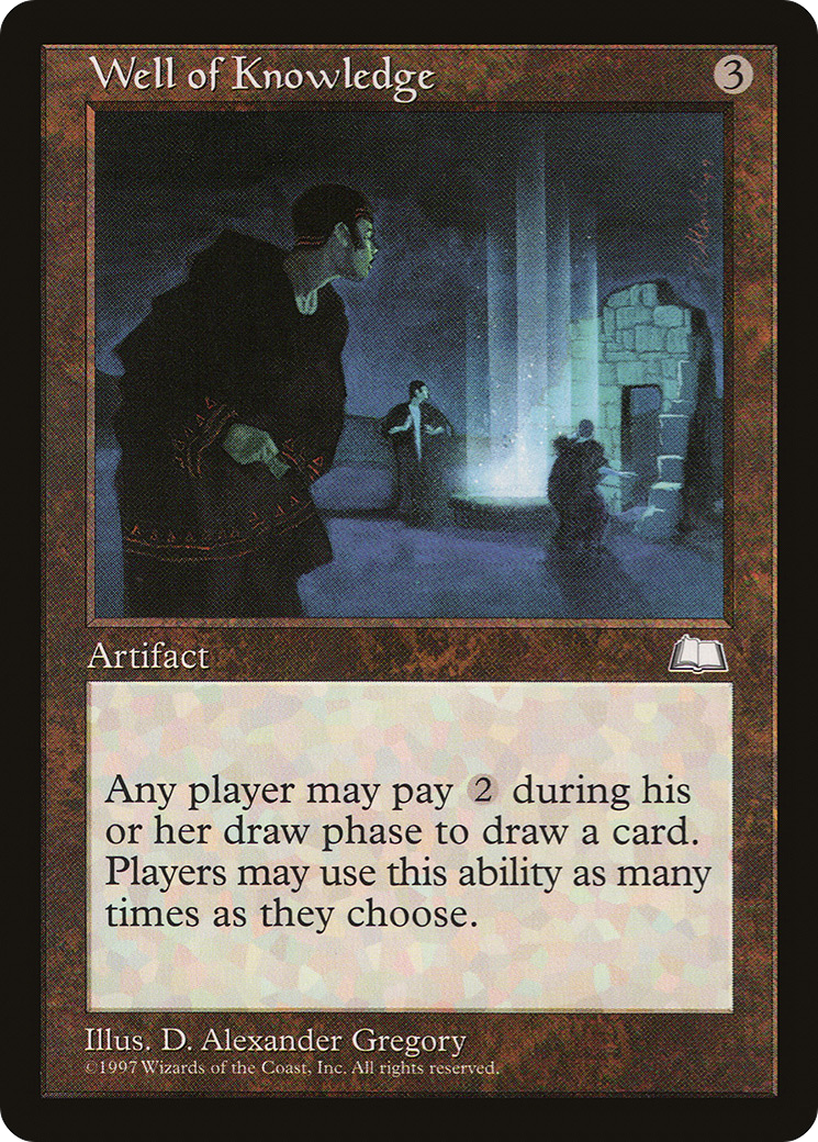 Well of Knowledge (WTH-162) [Weatherlight] MTG Single Wizards of the Coast