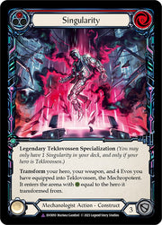 Singularity // Teklovossen, the Mechropotent (Cold Foil Marvel) [EVO010] (Bright Lights)  Cold Foil Flesh And Blood Single Flesh And Blood   
