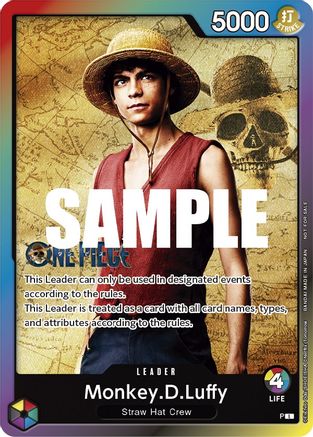 Monkey.D.Luffy (Leader Pack - Live Action) (Sealed Battle 2023 Vol. 1) [One Piece Promotion Cards] One Piece Single Bandai