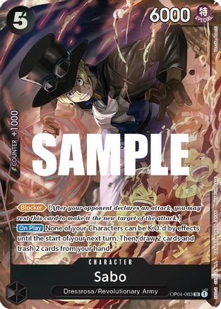 Sabo (Sealed Battle 2023 Vol. 1) (OP04-083) [One Piece Promotion Cards] Foil One Piece Single Bandai