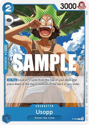 Usopp (Sealed Battle Kit Vol. 1) (P-049) [One Piece Promotion Cards] One Piece Single Bandai