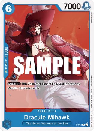 Dracule Mihawk (Sealed Battle Kit Vol. 1) (P-052) [One Piece Promotion Cards] One Piece Single Bandai