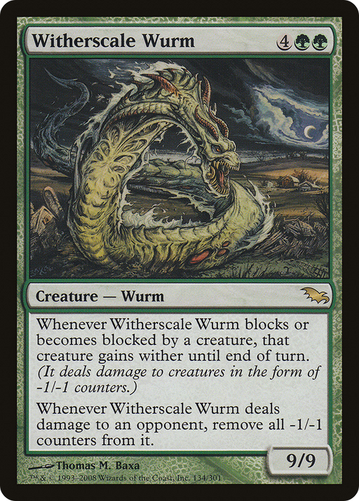 Witherscale Wurm (SHM-134) [Shadowmoor] MTG Single Wizards of the Coast