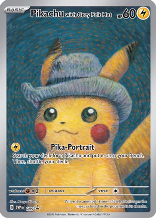 Pikachu with Grey Felt Hat (85) [Promos: SV Promo Cards] Pokemon Single Pokémon