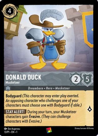 Donald Duck - Musketeer (13) [Promo Cards] Lorcana Single Disney