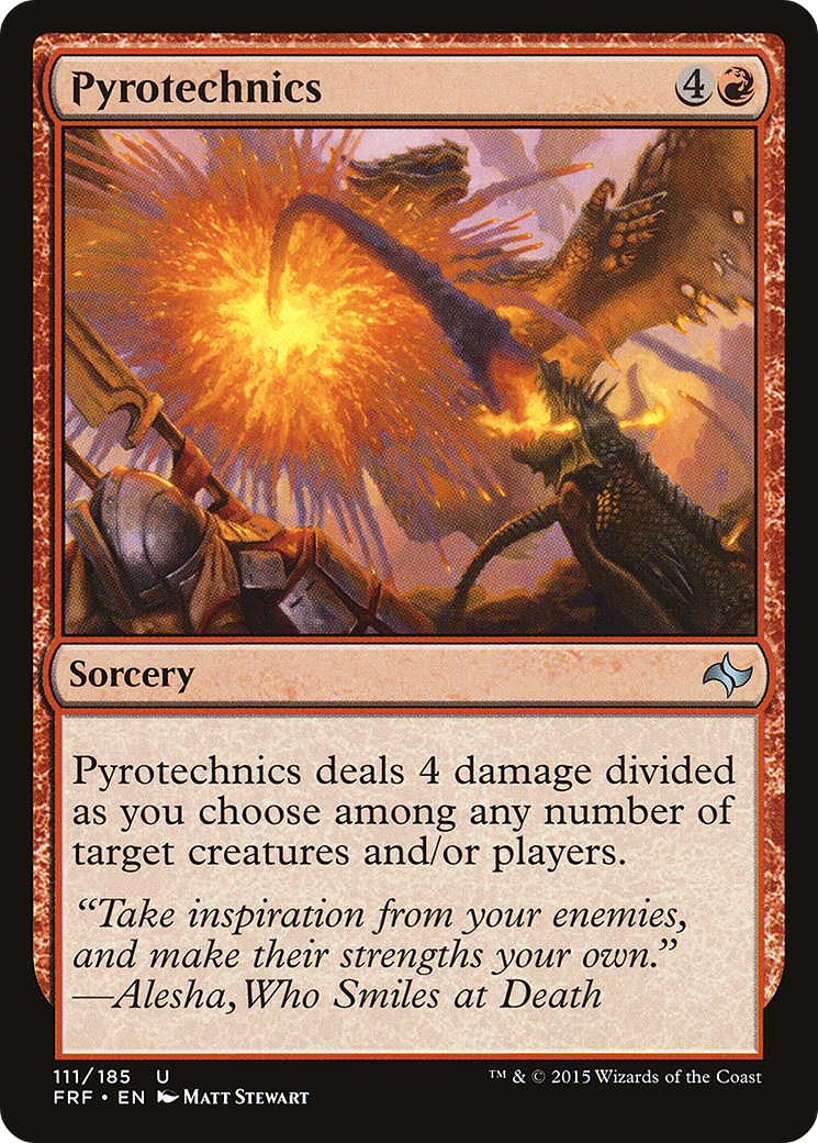 Pyrotechnics (FRF-111) [Fate Reforged] Foil MTG Single Wizards of the Coast