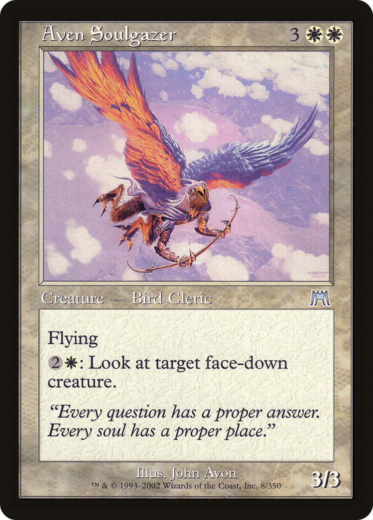Aven Soulgazer (ONS-008) [Onslaught] Foil MTG Single Wizards of the Coast