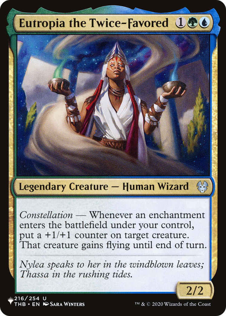 Eutropia the Twice-Favored (LIST-THB-216) [Mystery Booster] The List MTG Single Wizards of the Coast