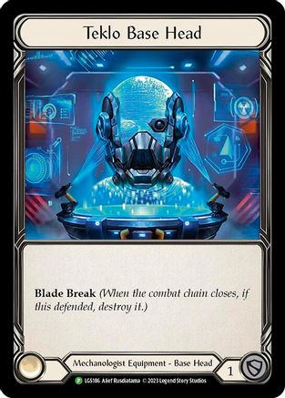 Teklo Base Head [LGS186] (Promo)  Cold Foil Flesh And Blood Single Flesh And Blood   