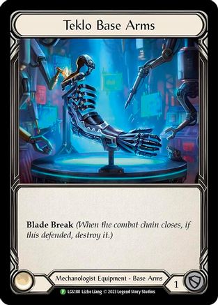 Teklo Base Arms [LGS188] (Promo)  Cold Foil Flesh And Blood Single Flesh And Blood   