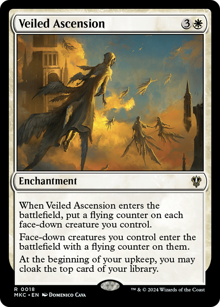 Veiled Ascension (MKC-018) [Murders at Karlov Manor Commander] MTG Single Wizards of the Coast