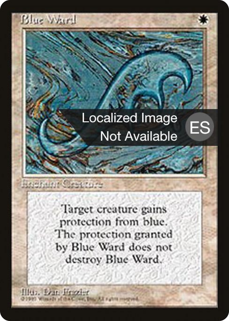 Blue Ward (4BB-010) [Fourth Edition Foreign Black Border] MTG Single Wizards of the Coast